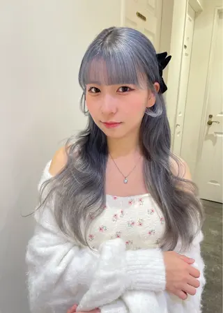 ロング カラー エクステ/ハイトーン 🐏☁️miminaのヘアスタイル