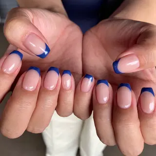 ネイル amuse 手書きニュアンスのネイルデザイン