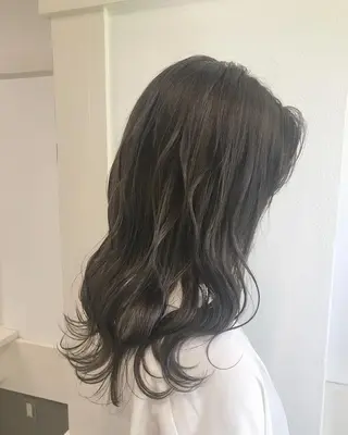 ミディアム カラー ヘアアレンジ GiseL天神カラー 髪質改善/ブリーチのヘアスタイル