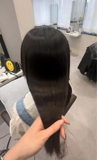 ミディアム 韓国風✨髪質改善✨ 縮毛矯正✨松浦知奈美のヘアスタイル