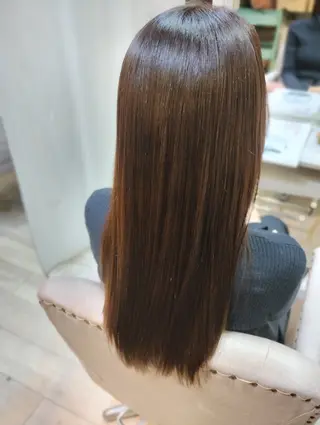 ロング amiu/カラー/ス パ🐰土井志歩のヘアスタイル