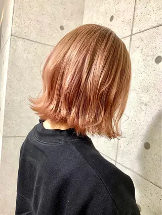 ショート カラー 韓国風/小顔レイヤー /艶カラーのヘアスタイル