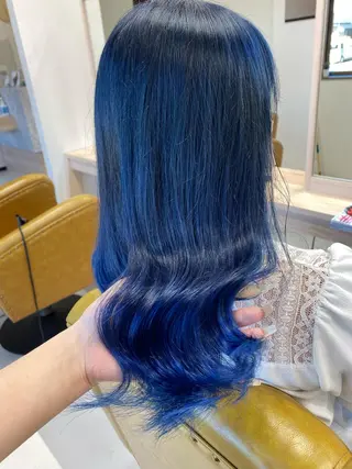 セミロング カラー 松本 菜那のヘアスタイル