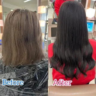 カラー ハイトーン👱‍♀️ エクステ/彩花のヘアスタイル