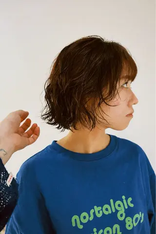 ショート カラー パーマ Go to day渋谷sol店所属・🟧オシャレ女子多数 アツシ🟧のヘアスタイル