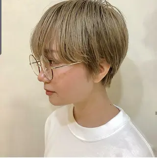 ショート カラー 韓国レイヤー　 suzuのヘアスタイル