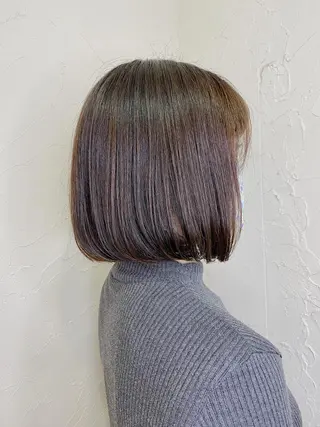 ショート 久力琴音''透明感 カラー''アレンジのヘアスタイル