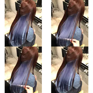 ロング カラー 推しカラー✨ オタク美容師ユウカのヘアスタイル