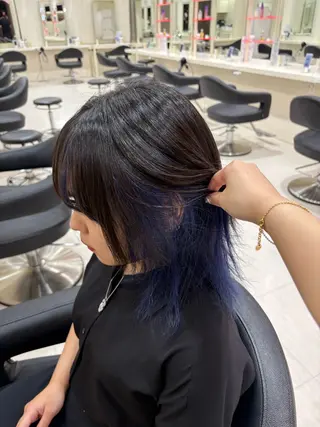 ミディアム カラー ヘアアレンジ 💟RINNA 艶カラー💟のヘアスタイル