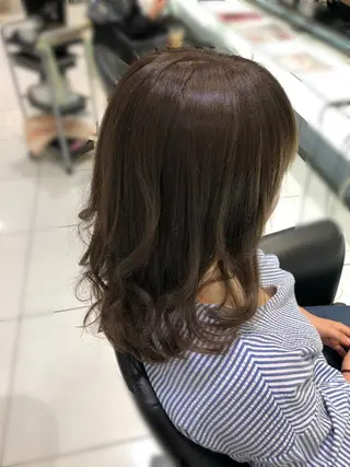 セミロング カラー ✨髪質改善✨ 田西　基彦のヘアスタイル