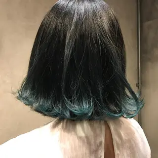 ミディアム カラー ブームボックス所属・🐝ハイトーンカラー hachi🐝のヘアスタイル