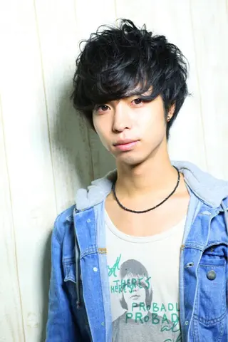 ショート パーマ メンズ Soleria /ソレリア所属・Soleria 田中慎一のヘアスタイル