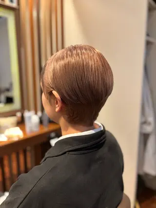 ショート カラー 👑メンズパーマ/髪 質改善/鎌倉🐮のヘアスタイル