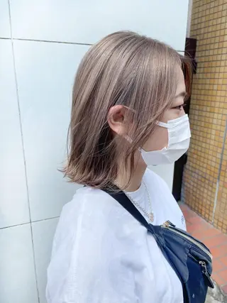 ミディアム カラー 杉村 未来のヘアスタイル