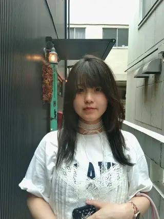 セミロング カラー ARUE所属・SATO KUREA ✨のヘアスタイル