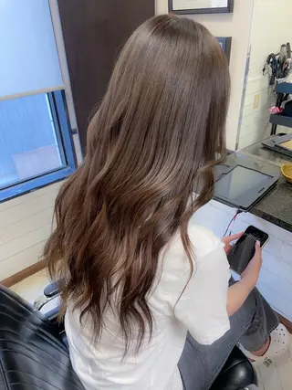 ロング カラー 【ヌーベルバレ】 ゆきみのヘアスタイル