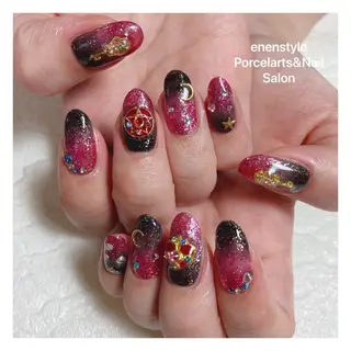 ミディアム ネイル 👑enen style👑のネイルデザイン