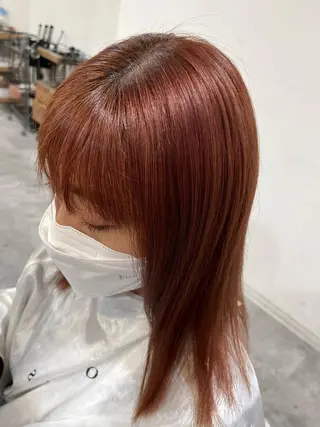 ミディアム カラー ピンクカラー/ mana🎀のヘアスタイル