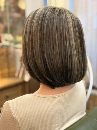 ミディアム 新宿御苑/艶髪カラー 髪質改善/山口のヘアスタイル