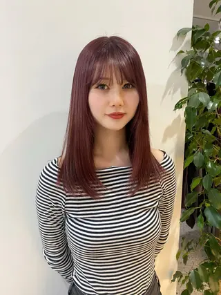 カラー AO所属・RISAKO 艶髪モテヘア🎀府中のヘアスタイル