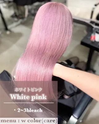 カラー ヘアアレンジ 艶髪ハイトーン/ ブロンド/Nagiのヘアスタイル