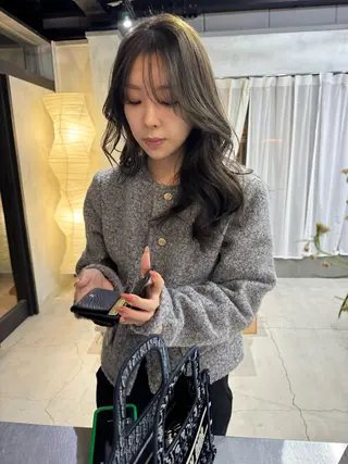 セミロング 薮 夏帆のヘアスタイル