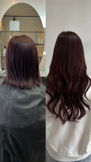 ミディアム 野村 奈里亜のヘアスタイル