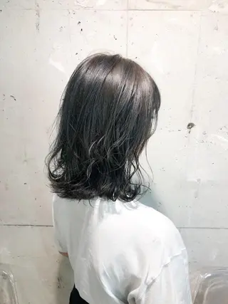 セミロング カラー パーマ ヘアアレンジ メンズ キッズ ネイル マツエク・マツパ Rene'所属・当日予約⭕️ yuriのヘアスタイル