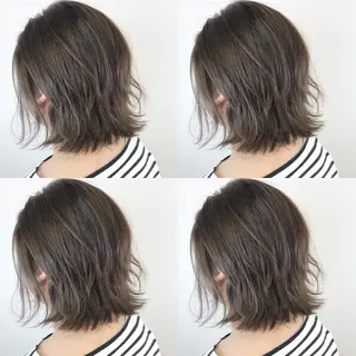 ショート カラー 韓国レイヤーカット/ ダブルカラーのヘアスタイル