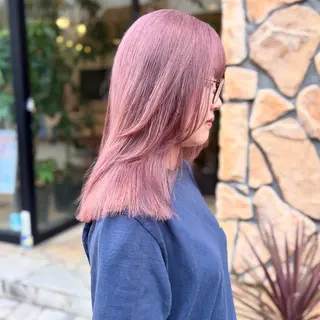 セミロング カラー MIKA 柏のヘアスタイル