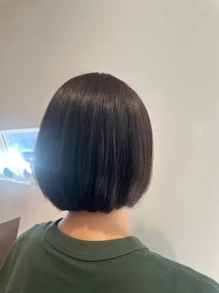 ミディアム レイヤー/蟹江/ くすみカラー/川口のヘアスタイル