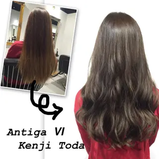 ショート ミディアム セミロング ロング カラー 二児のパパで店長な 戸田健治のヘアスタイル