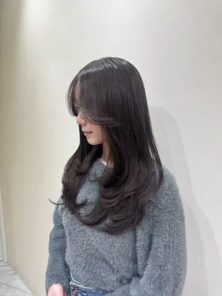 ロング レイヤーカット/髪質 改善/momo🎀のヘアスタイル
