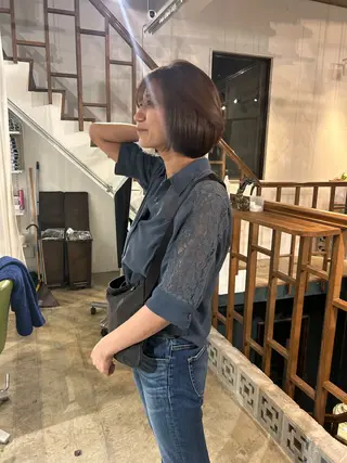 ショート カラー レイヤーカット/髪質 改善✨/藤田侑花のヘアスタイル