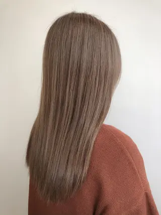 セミロング カラー SALOWIN神戸三宮East店所属・【透明感、艶髪】西村 有司のヘアスタイル