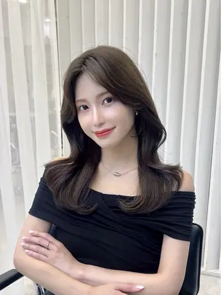 セミロング 映える顔まわり/前髪 特化 💗 ユキマのヘアスタイル