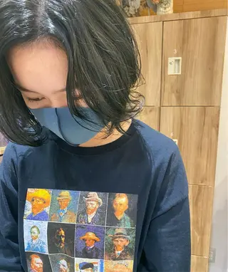 ミディアム カラー パーマ指名No1 /namiのヘアスタイル