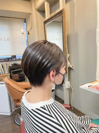 ショート カラー ヘアアレンジ Joshua / 素髪改善のヘアスタイル
