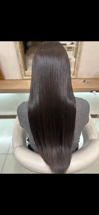 ロング パーマ 縮毛矯正/髪質改善/ 艶髪ササキナツミのヘアスタイル