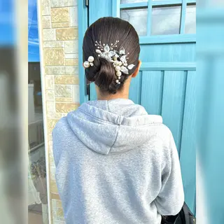 ロング ヘアアレンジ お子様と美容室🧸 HidamaRi絢菜のヘアスタイル