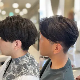 メンズ センターパート 川島爽楽のヘアスタイル