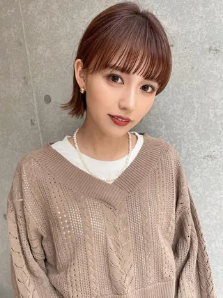 ショート ショート/ボブ/ 白髪ぼかし/しんやのヘアスタイル