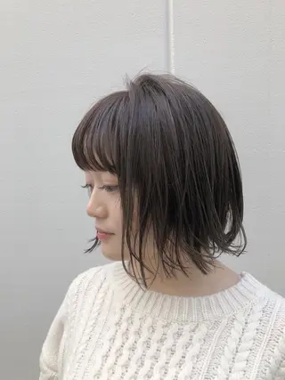 ショート カラー ノグチ ユウキ/ボブのヘアスタイル