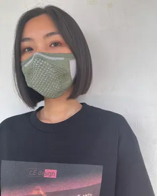 ショート カラー pole/apartment所属・💓パーマ，💗 レイヤーカットのヘアスタイル