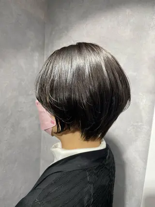 ショート ルネ所属・ショートヘア 縮毛矯正/福田梢のヘアスタイル