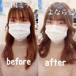 セミロング 艶髪とアイラッシュ ❤️関根悠の眉毛・アイブロウイメージ