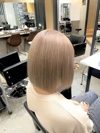 ショート カラー エフェクトブリーチ/ 長木雄飛のヘアスタイル