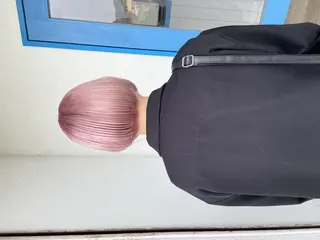 ミディアム カラー パーマ ヘアアレンジ メンズ キッズ corazon ブリーチのヘアスタイル