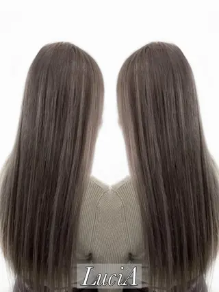 ロング カラー ヘアアレンジ LuciA/エクステ カラーのヘアスタイル