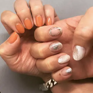 ショート ネイル A85G ayakoのネイルデザイン